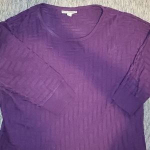 Dana Buchman Purple Soft/Lightweight Sweater